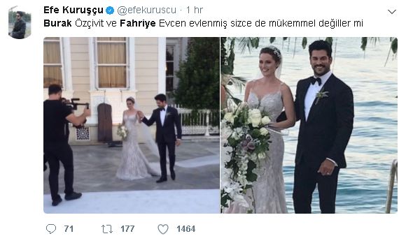 Fahriye Evcen ile Burak Özçivit evlendi! Sosyal medya adeta yıkıldı 7