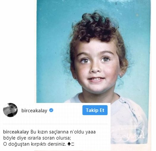 Birce Akalay, minnacık bir kız iken! 7