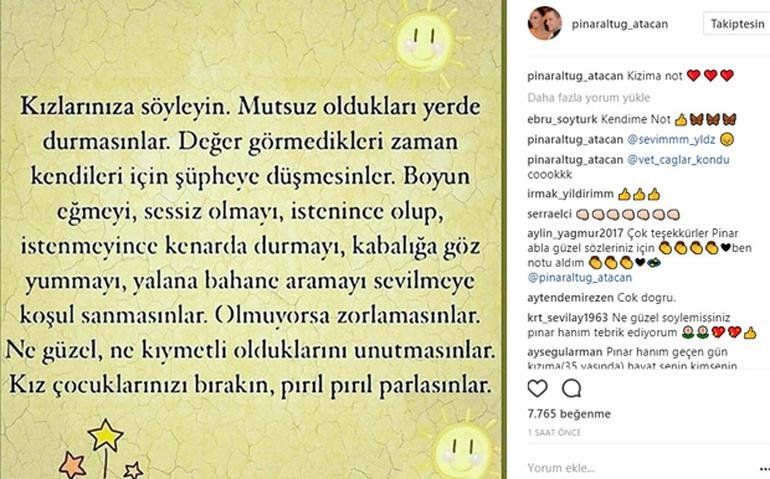 Pınar Altuğ kendi kızına söyledi, o sözler tüm kızlara gitti! 7