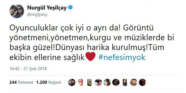 Nurgül Yeşilçay'ın hayran gözlerle, kıskanarak izlediği dizi! 9