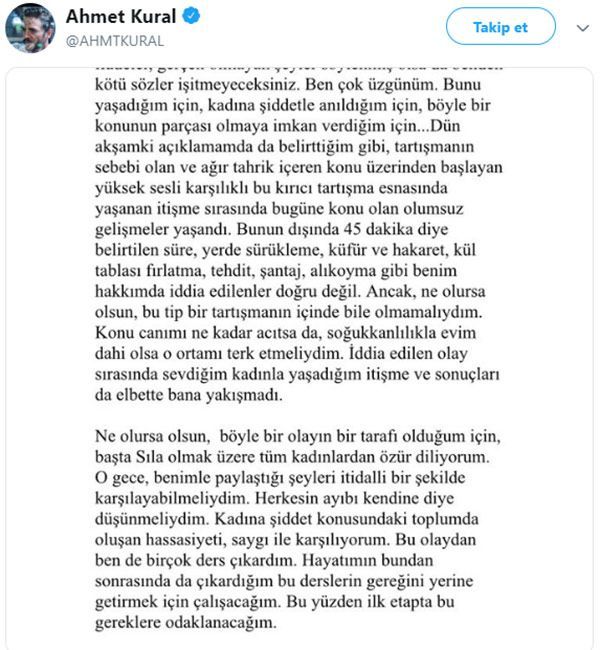 Murat Cemcir, Sıla'nın darp iddiasında partneri Ahmet Kural'a destek çıktı! 7
