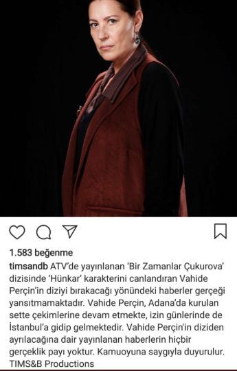 Vahide Perçin'in Bir Zamanlar Çukurova'dan ayrılacağı iddiasına yapımcıdan flaş açıklama! 9