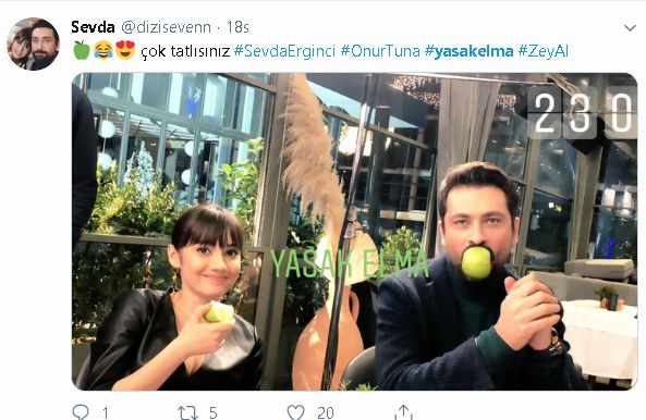 Sevda Erginci ve Onur Tuna, Yasak Elma'yı yeyip bir de poz verdiler! 16