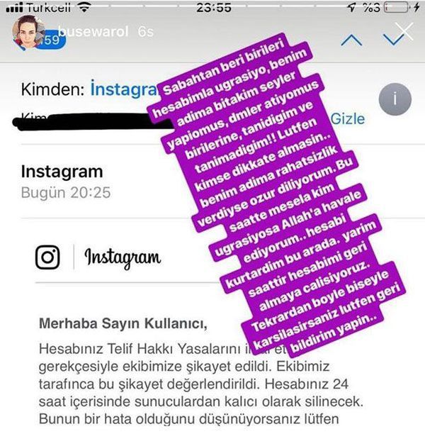 Buse Varol'un instagram hesabında yaşananlar şaşırttı! 7