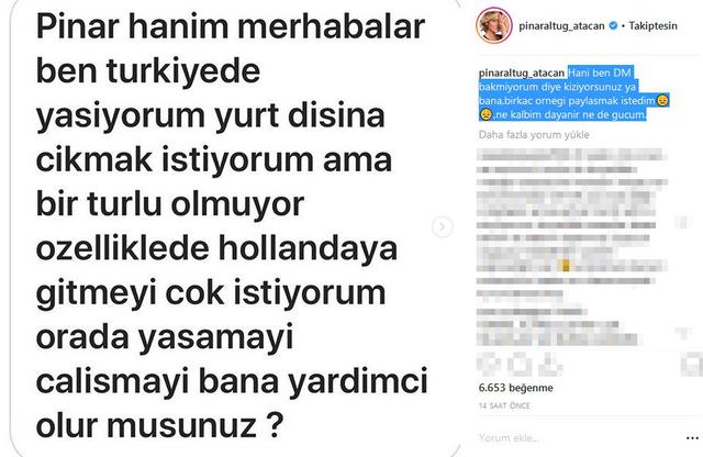 Pınar Altuğ, sosyal medyadan kendisine gelen ilginç mesajları paylaştı 8