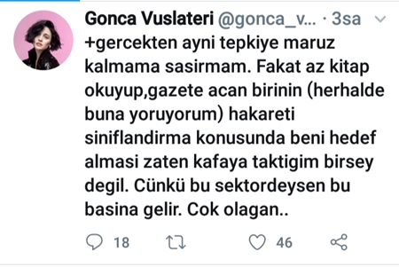 Gonca Vuslateri kendisini iki yüzlülükle suçlayan kişiye yanıt verdi! 9