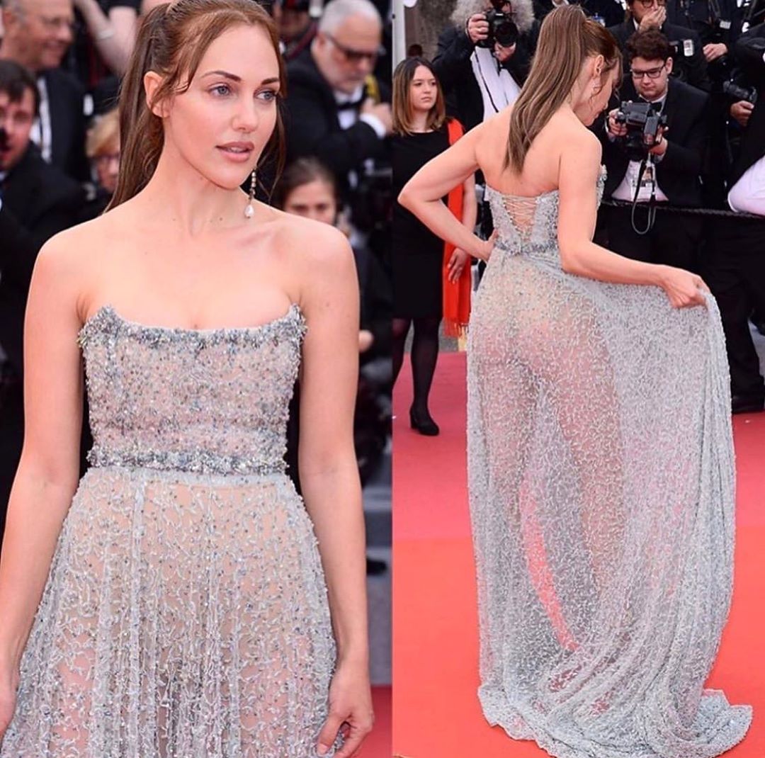 Meryem Uzerli, Cannes'da giyinmeyi unuttu! O nasıl elbise herkes şaştı kaldı! 7