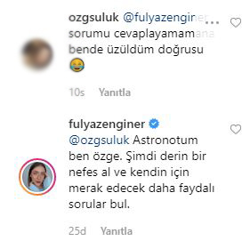 Fulya Zenginer instagram'da bir hayranına ayar verdi: "Derin bir nefes al ve..." 8
