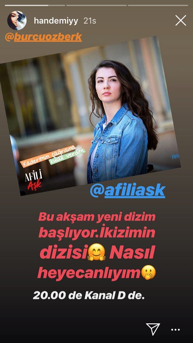 Hande Erçel'in aklı Afili Aşk dizisinde takılı kaldı! 7