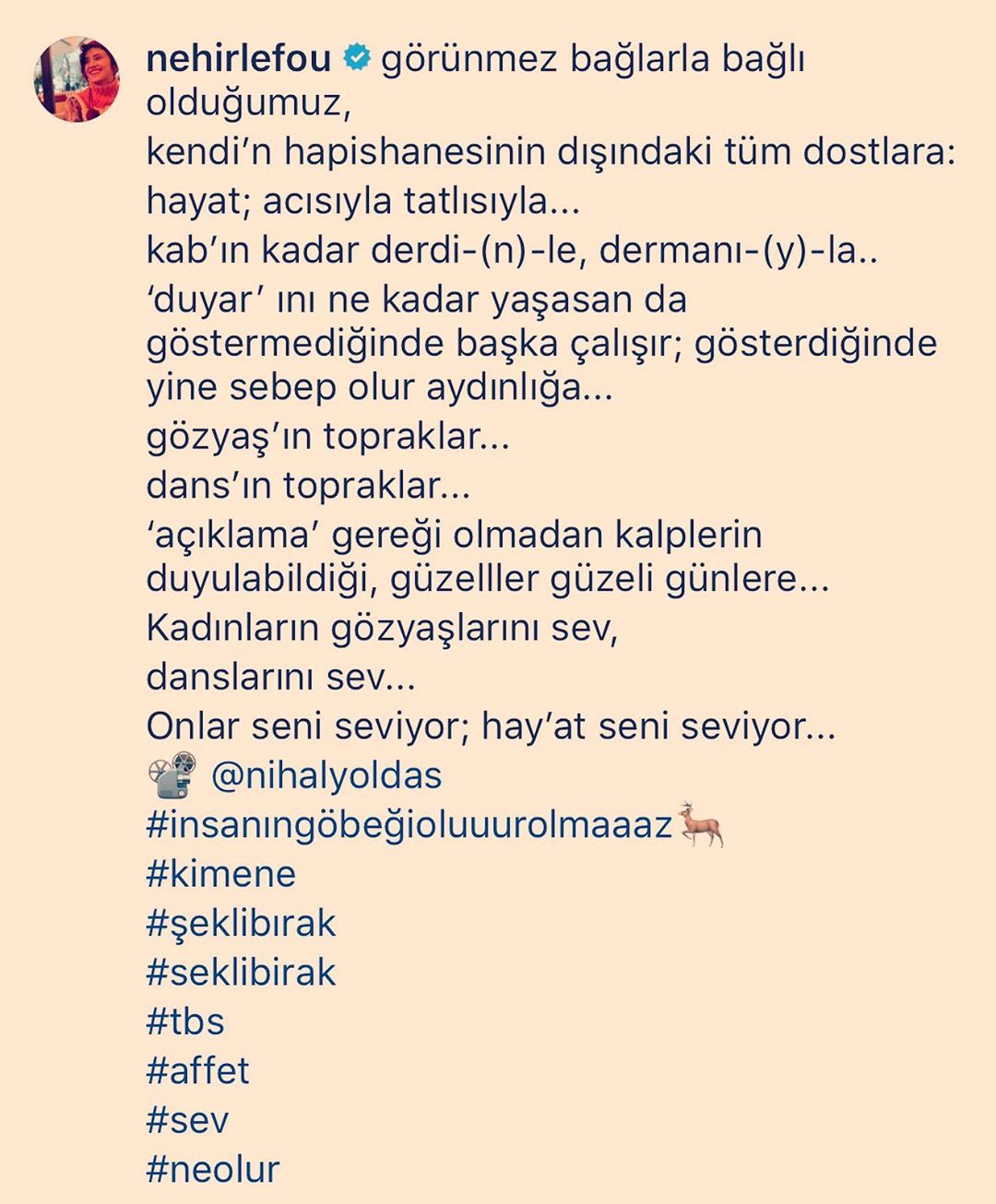 Nehir Erdoğan'ın videosu kaldırtıldı, instagram hesabını donduruyor! Bunun TRT dizisiyle ilgisi var mı? 9