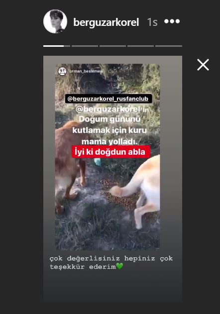 Hayranları doğum günü hediyesi ile Bergüzar Korel'i fena ağlattı! 12