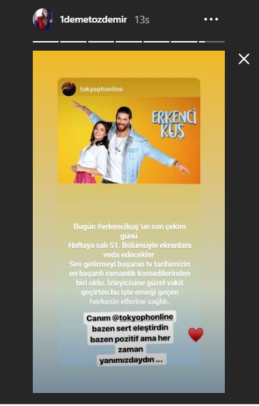 Erkenci Kuş setindeki final gününde Demet Özdemir duygusallığı! 9