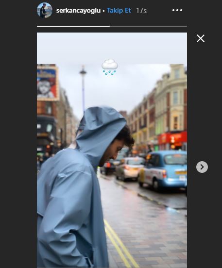 Serkan Çayoğlu yaz günü yağmura teslim oldu! 9