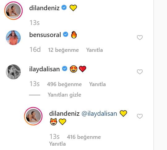 Dilan Çiçek Deniz paylaştı, Bensu Soral beğendi ama bir detay çok dikkat çekti 10