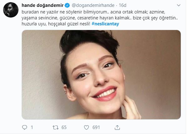 Neslican Tay'ın vefatı sonrası ünlülerden üzüntü dolu mesajlar! 28