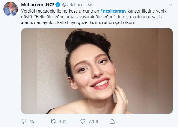 Neslican Tay'ın vefatı sonrası ünlülerden üzüntü dolu mesajlar! 25