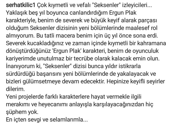 Ergun Plak Serhat Kılıç'ın 'Seksenler dizisinde yokum' duruşu, adeta ders niteliğinde! 9