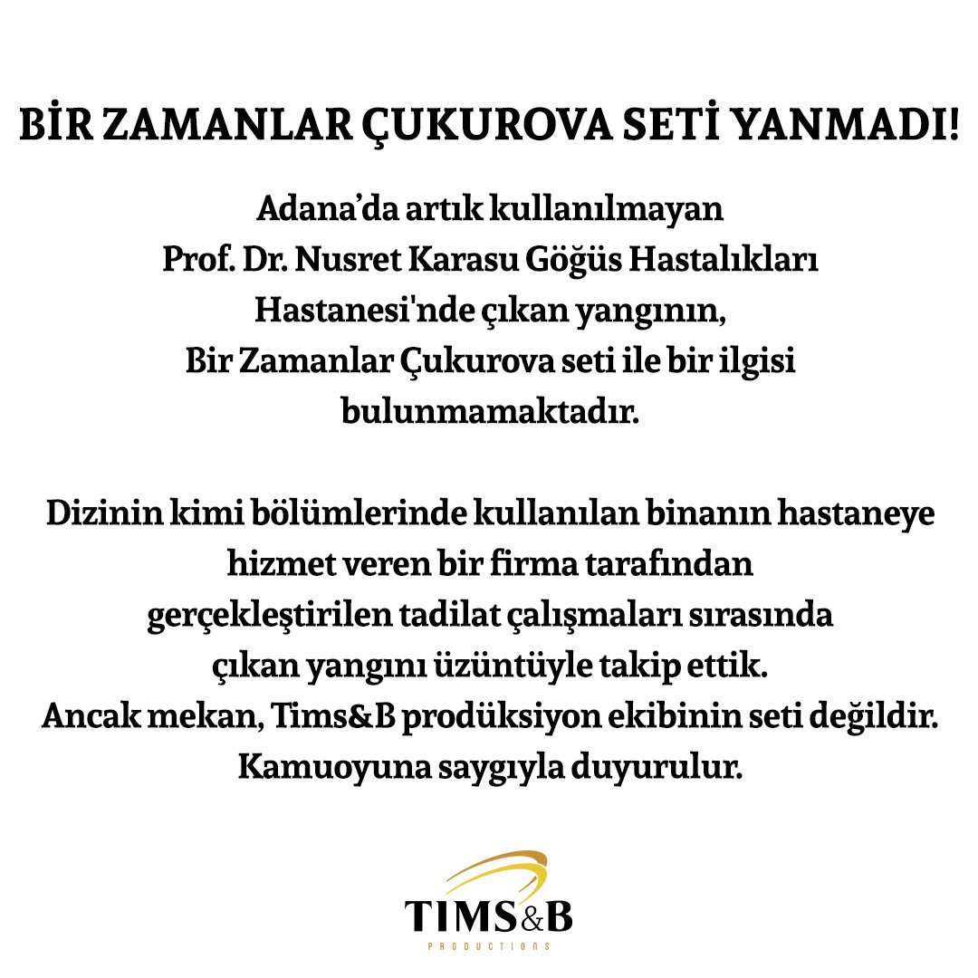 Bir Zamanlar Çukurova dizisi için kullanılan mekanda yangın çıktı! 7