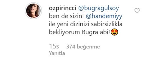 Hande Erçel - Buğra Gülsoy dizi çiftine destek Özge Özpirinçci'den geldi 12