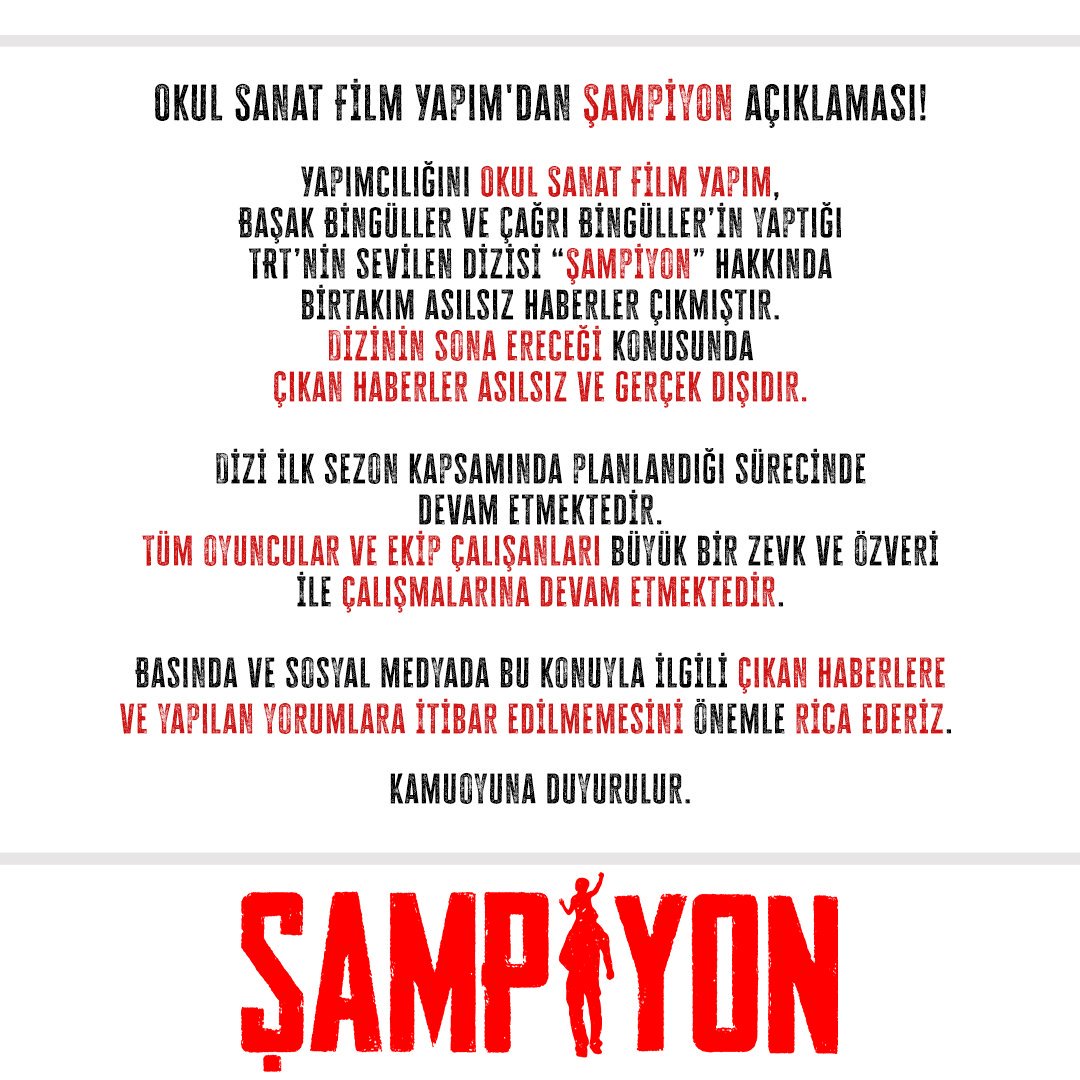 Şampiyon dizisinin final yapacağı iddiasına resmi yanıt geldi! 7