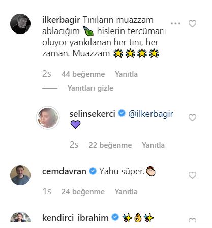 Selin Şekerci şarkı denemesi yaptı, ünlü arkadaşları bile mest oldu! 12