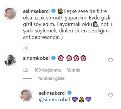 Selin Şekerci şarkı denemesi yaptı, ünlü arkadaşları bile mest oldu! 10