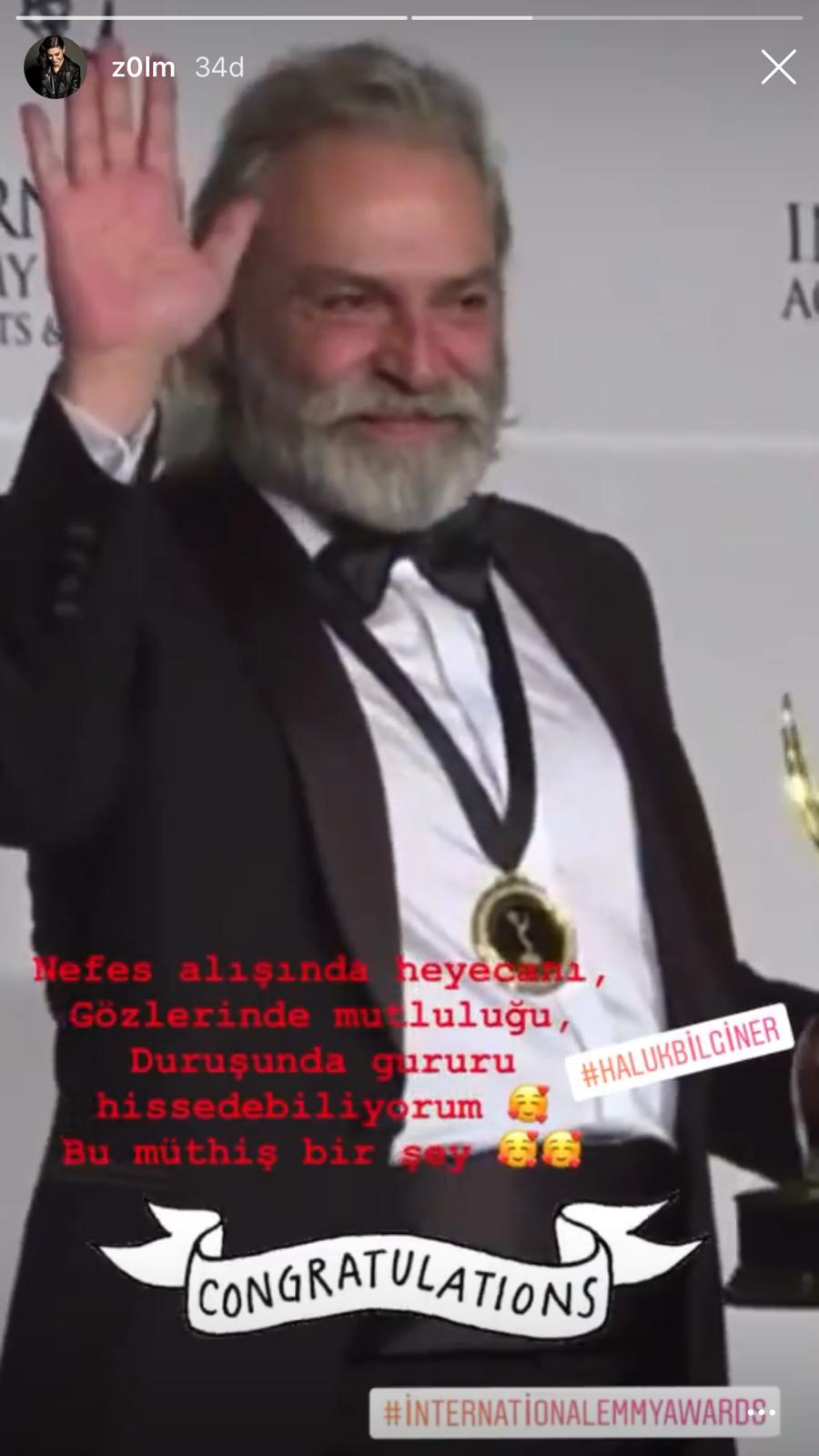 Ünlülerden Haluk Bilginer'in Emmy başarısına büyük destek geldi! 58