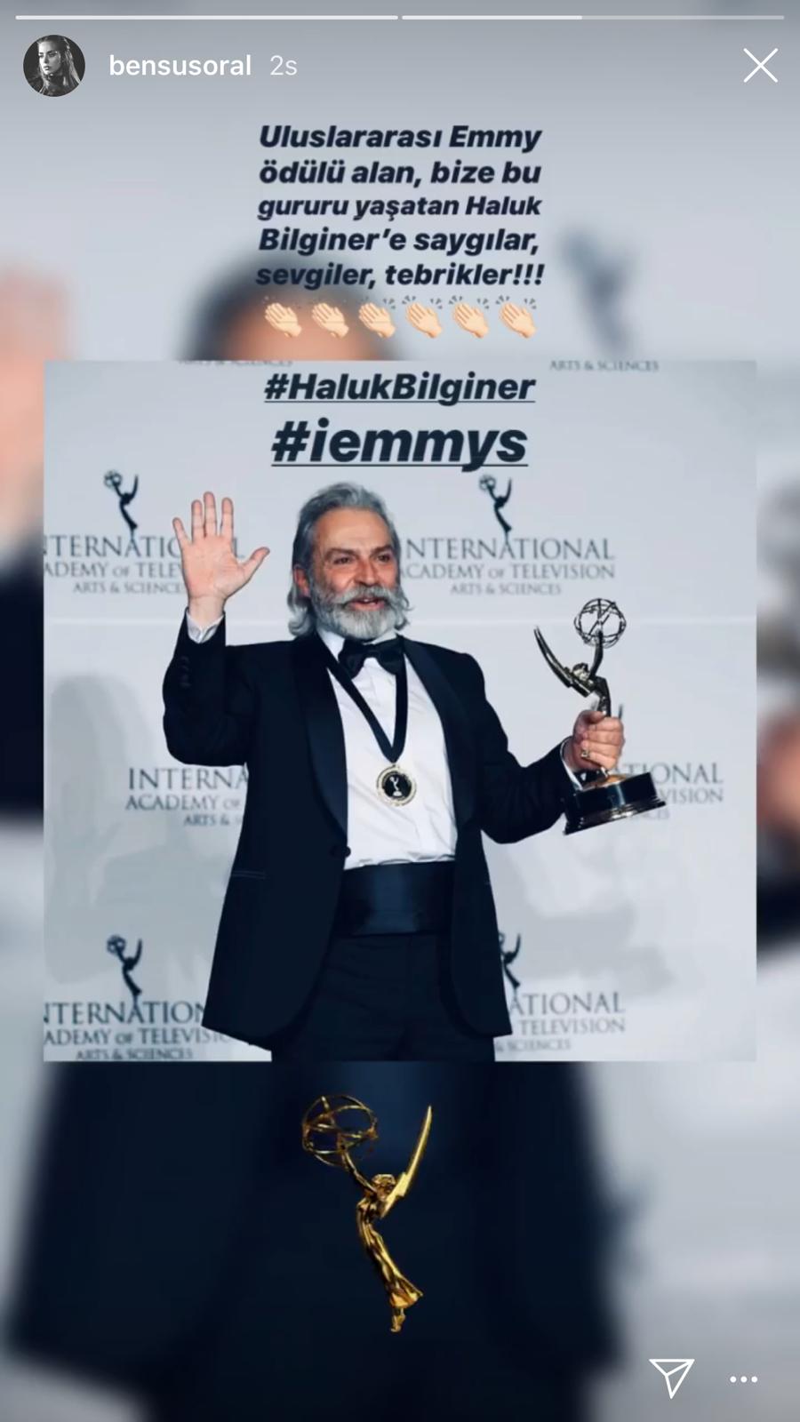 Ünlülerden Haluk Bilginer'in Emmy başarısına büyük destek geldi! 65