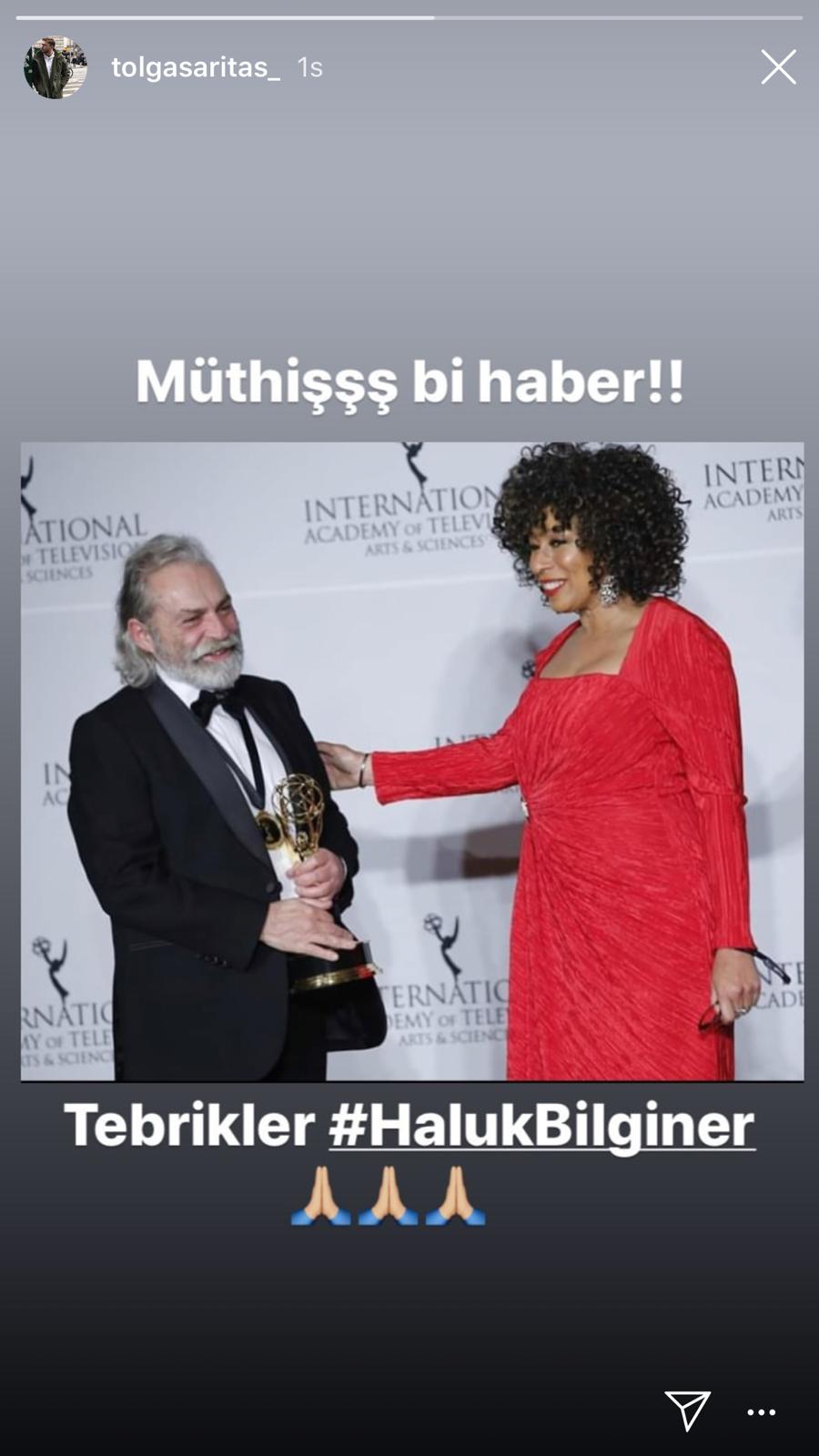 Ünlülerden Haluk Bilginer'in Emmy başarısına büyük destek geldi! 73