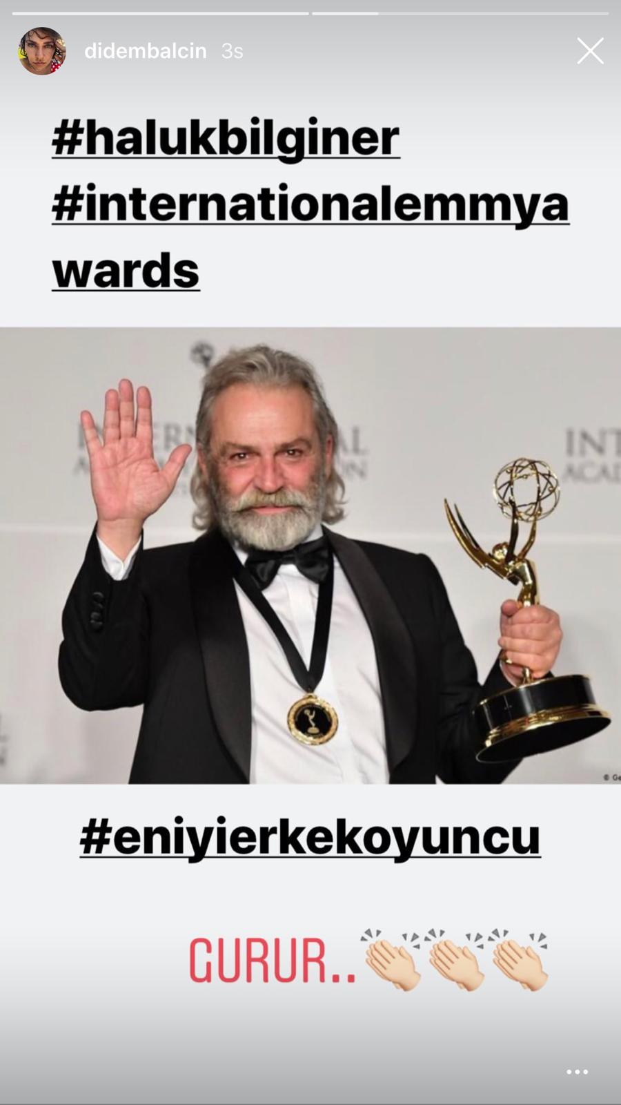 Ünlülerden Haluk Bilginer'in Emmy başarısına büyük destek geldi! 77