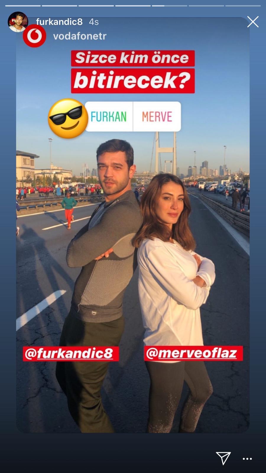 Merve Oflaz ve Furkan Andıç birlikte maraton koştu! Peki kim kazandı? 13