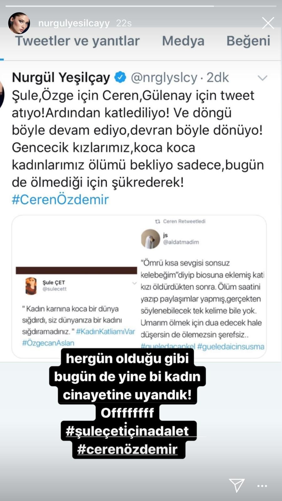 Nurgül Yeşilçay'dan Eser Yenenler'e Ceren Özdemir cinayetine öfke büyük! 10