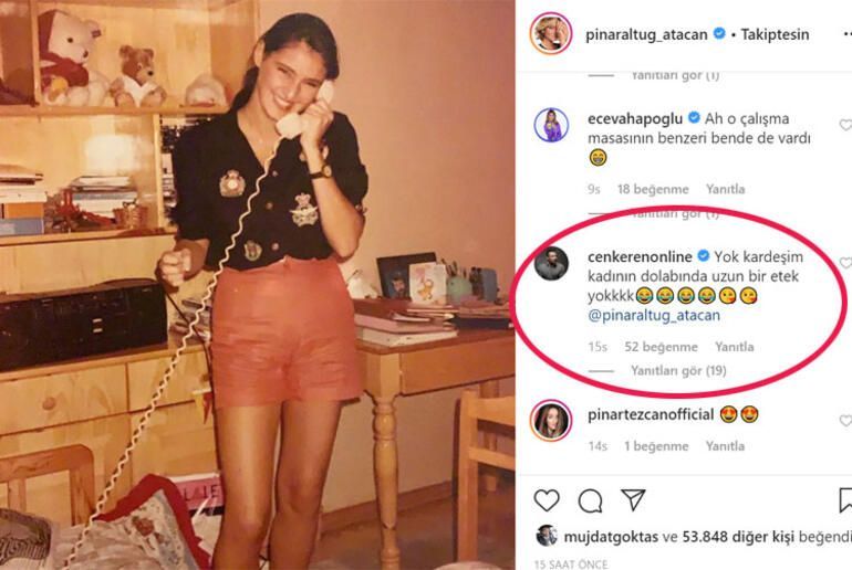 Pınar Altuğ ile Cenk Eren'in gülüştükleri yorum, sosyal medyada olay çıkarttı! 8