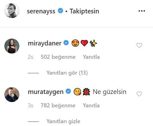 Serenay Sarıkaya paylaştı, Medcezir'de babasını oynayan Murat Aygen iltifat bıraktı! 9