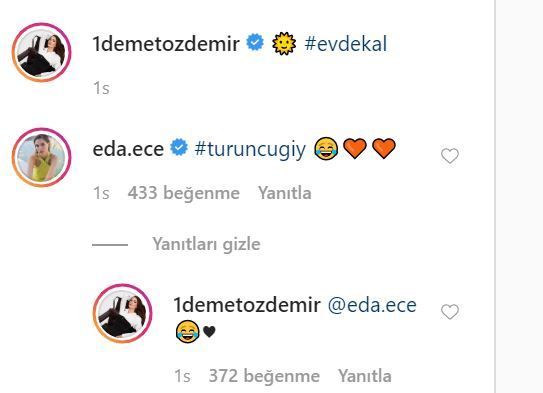 Demet Özdemir'in paylaşımında Eda Ece'nin gözü pantolonuna takıldı! 9