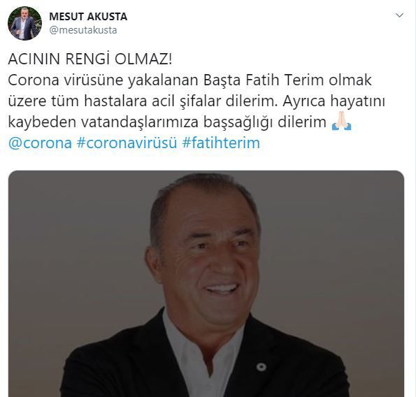 Mesut Akusta'dan Fatih Terim ve koronavirüs hastalarına mesaj! 7