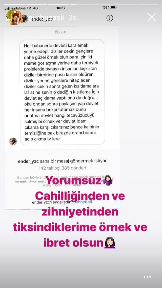 Aslıhan Gürbüz, tiksindiren mesajı böyle ifşa etti! 12