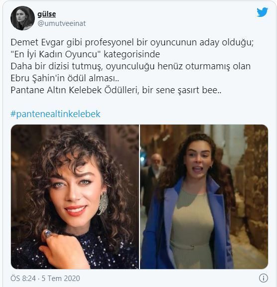 Altın Kelebek'te en iyi kadın oyuncu seçilen Ebru Şahin, büyük tartışma yarattı! 21