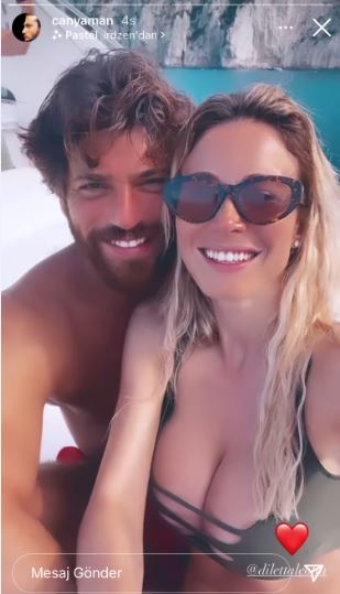 Can Yaman ve İtalyan sevgilisinin tekne tatilinden pozları olay oldu! 9