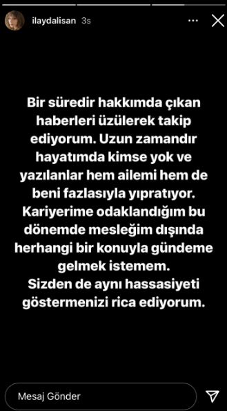 İlayda Alişan, hakkındaki o haberlere çok üzüldü ve sosyal medyadan seslendi... 11