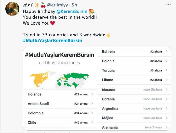 Kerem Bürsin Twitter dünya sıralamasında 3. oldu! Hayranlarının hedefi 1 milyon paylaşım! 11