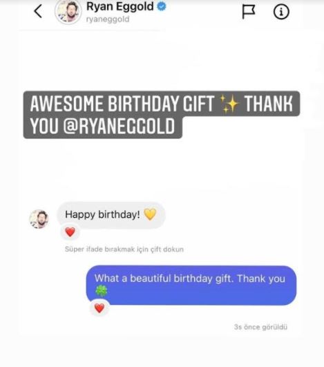 Esengül Aypek'in doğum gününü New Amsterdam dizisinin başrolü Ryan Eggold kutladı! 8