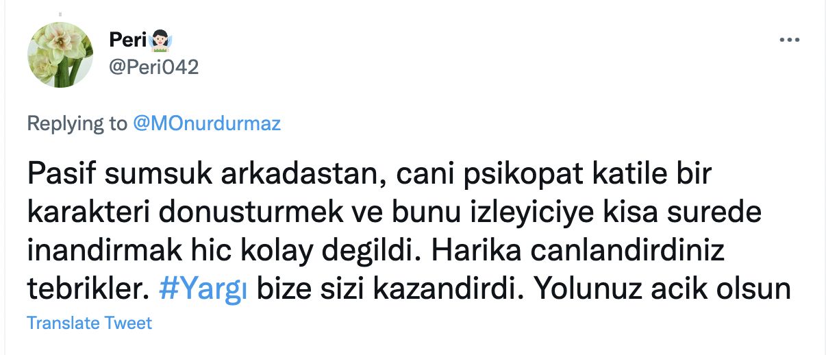 Alkışlar Yargı’daki Engin’i sümsük arkadaştan psikopata dönüştüren Onur Durmaz için! 14