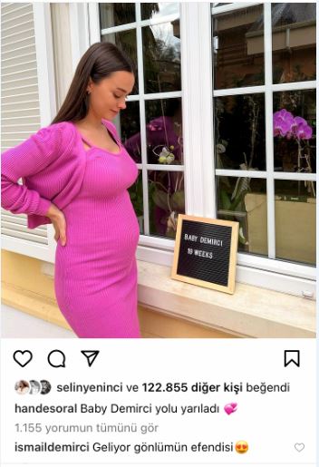 19 Haftalık hamile Hande Soral'ın son haline, eşi İsmail Demirci'nin gülümseten yorumu! 9