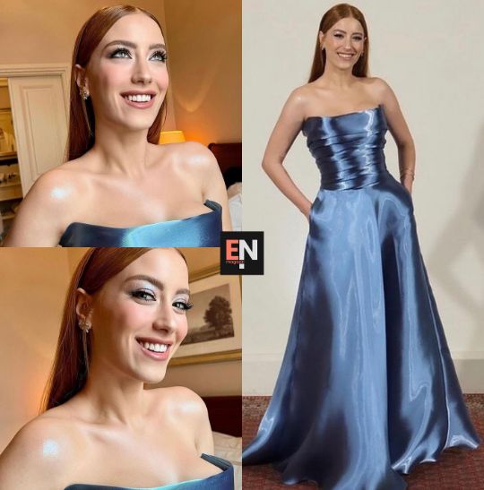 Hazal Kaya Pera Palas'ta Gece Yarısı dizisinin galasında iki ayrı elbise giydi! Hayranları iki arada bir derede kaldı!.. 8
