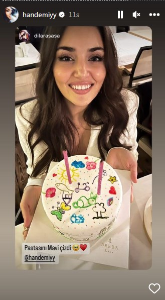 Ünlü oyuncu Hande Erçel doğum gününde bakın ne diledi!.. 9