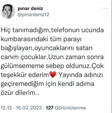Pınar Deniz, yardım gecesinde gülümsemesinin nedenini açıklayarak tüm haksız eleştirileri boşa çıkardı! 13