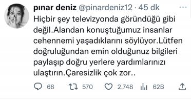 Yargı'nın Ceylin'i Pınar Deniz'in depremzedeler için malzeme aldığını bir hayranı görüp paylaştı... 5