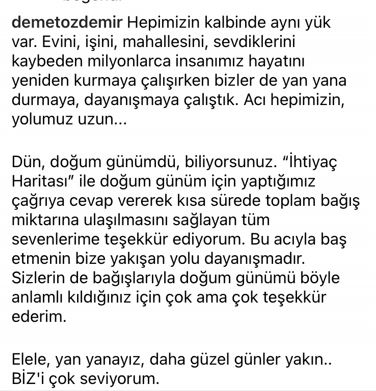 Demet Özdemir, doğumgünü ile ilgili isteğine hayranlarından gelen yanıtın ardından açıklamasıyla çok duygulandırdı! 10