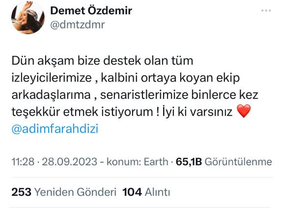 Bir yanda Demet Özdemir'in Adım Farah mesajının gücü, diğer tarafta reyting gerçeği! 8